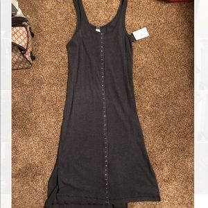 Free People maxi clasp up dress